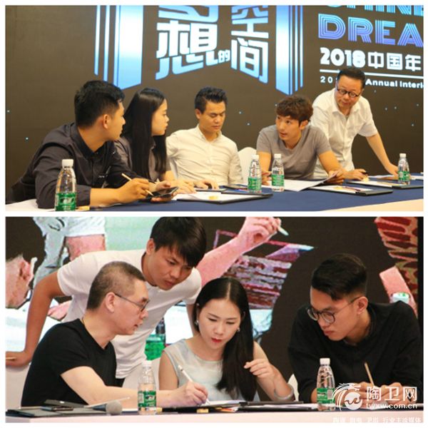 习晋导师战队（上）与秦岳明导师战队（下）进行限时20分钟的头脑风暴.jpg