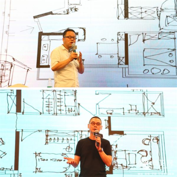 习晋导师（上）和秦岳明导师（下）上台作方案解读.jpg